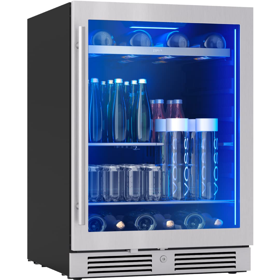 Zephyr Presrv 24 Inch Wine Fridge Single Zone Un...