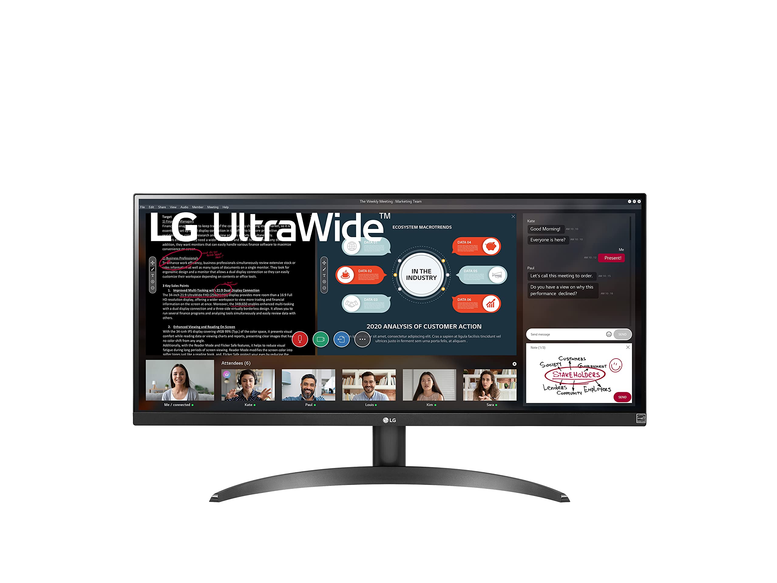 LG 29 Monitor UltraWide Full HD HDR com FreeSync