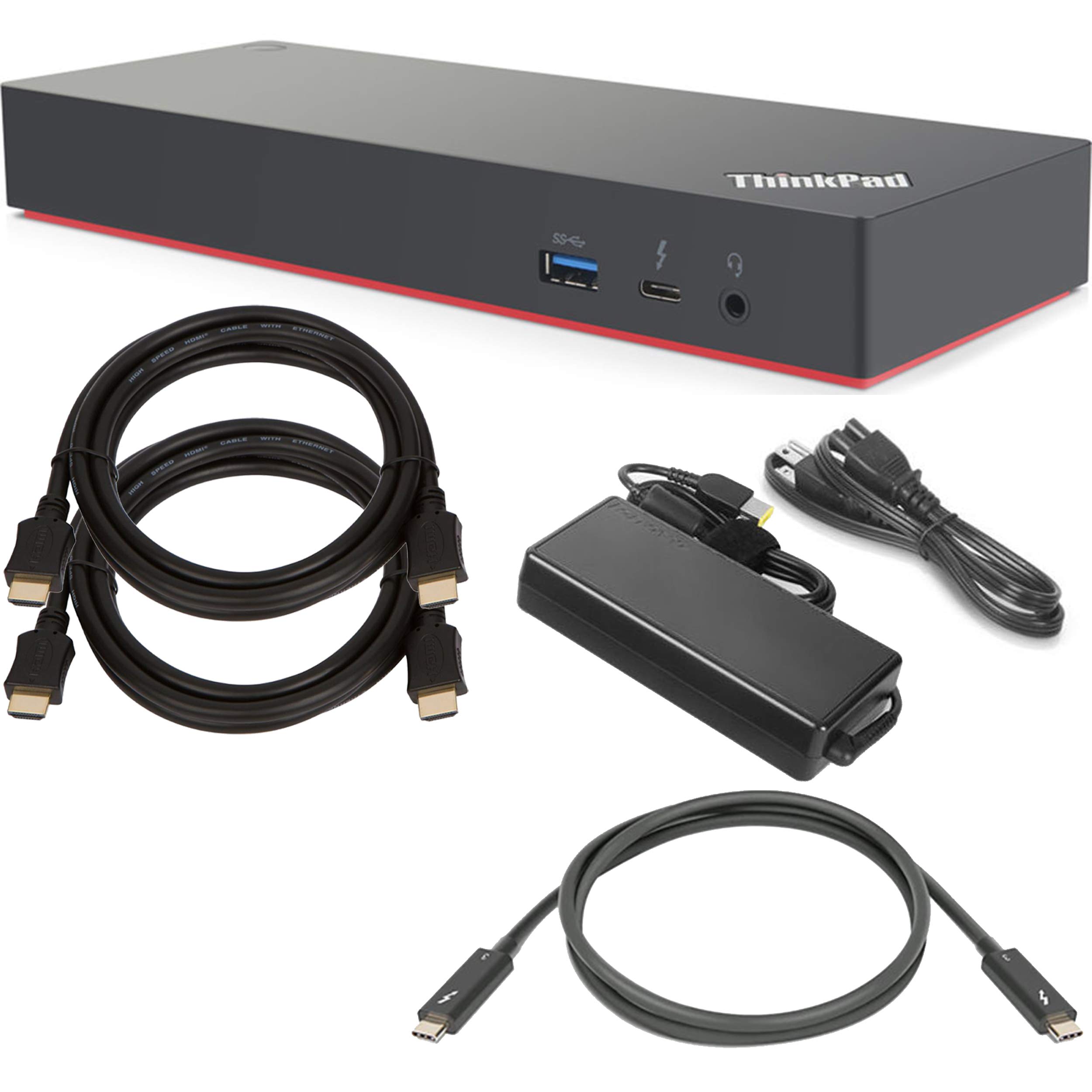ShopSmart Deals Lenovo ThinkPad Thunderbolt 3 Dock Gen 2 Docking Station (135 W) (40AN0135US) + Pacote inicial de SSD