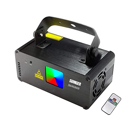  Sumger Profissional DMX512 LED Interior Luzes de Palco RGB Laser Scanner Feixe de Efeito Luz de Palco Som Ativado Quarto Laser Projetor Iluminação Show com Controle Remoto para DJ Discoteca Igreja...