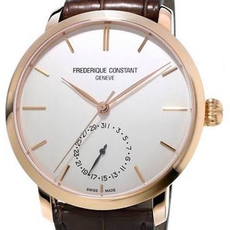 Frederique Constant Watches Child Code Frederique Constant masculino FC-710V4S4 Slimline Manufacture relógio analógico automático automático marrom