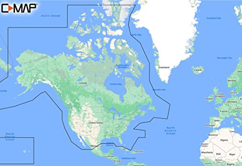 C-MAP Descubra o cartão de mapa dos lagos da América do...