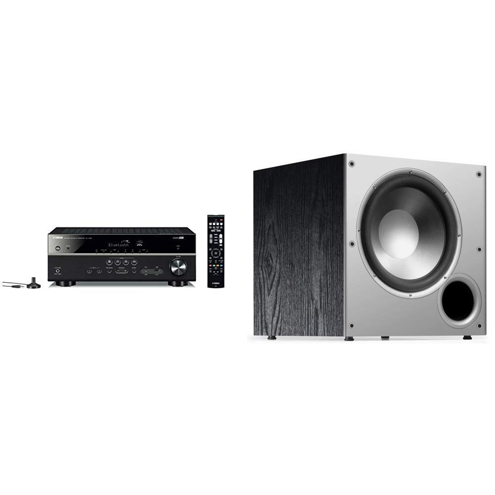 Yamaha Audio Receptor AV Yamaha RX-V385 5.1 canais 4K Ultra HD com Bluetooth