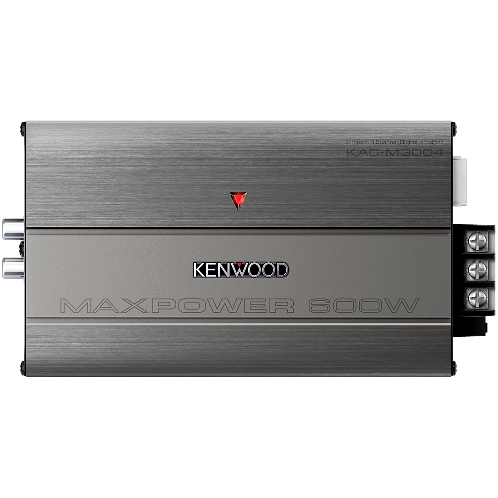 KENWOOD Amplificador digital KAC-M3004 compacto 600 W 4 canais para automóvel/marítimo/esportivos