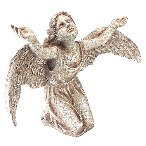 Design Toscano Estatuetas de anjo - estátua de anjo da guarda na graça de Deus - figura de anjo de jardim