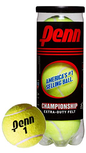 Shock Doctor Bolas de tênis Penn Championship - Bolas de tênis pressurizadas de feltro extra