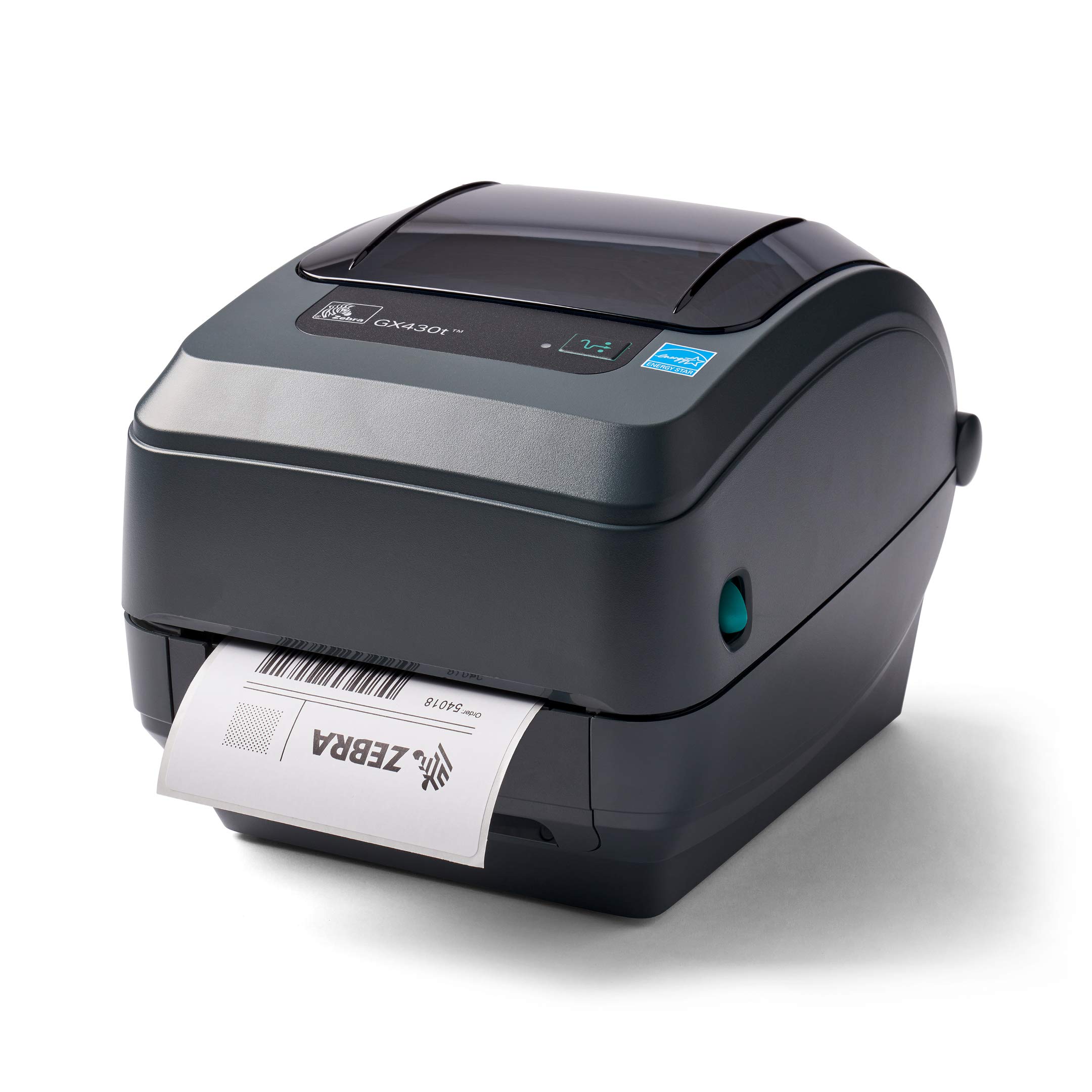 Zebra Impressora de mesa de transferência térmica GX430t Largura de impressão de 4 em USB Conectividade de porta serial e paralela GX43-102510-000