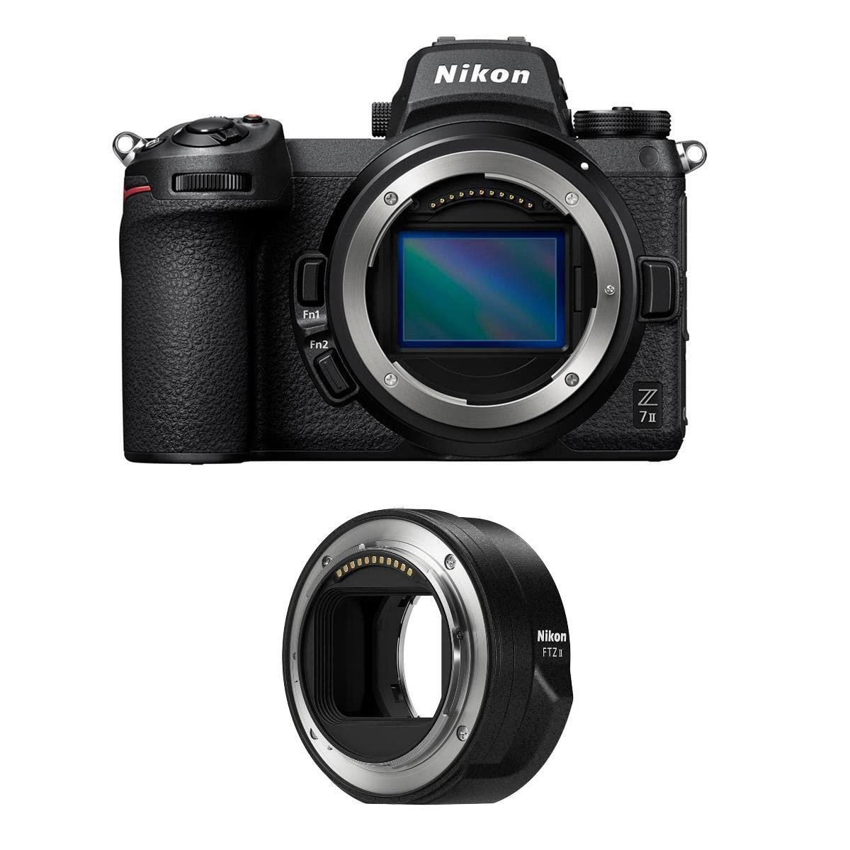 Nikon Pacote de câmera digital sem espelho Z 7II com adaptador de montagem FTZ II