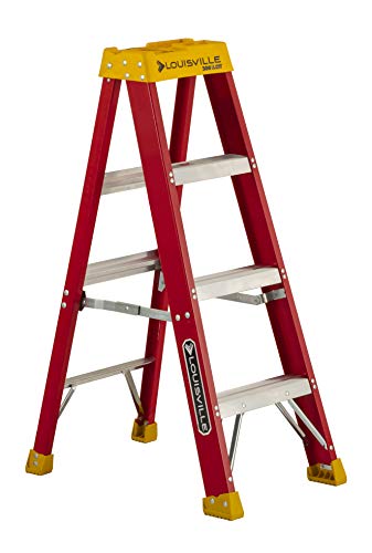 Louisville Ladder Escada de fibra de vidro com classificação de carga de 300 libras