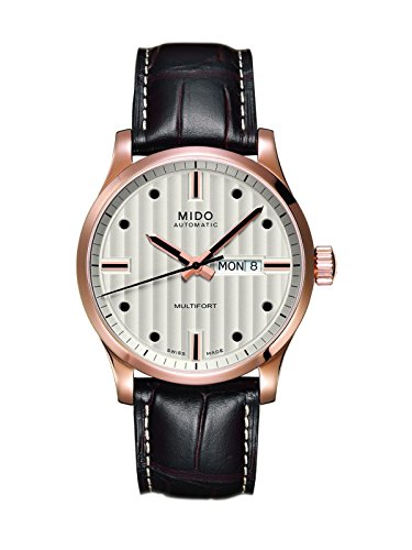 Mido Masculino -M0054303603100 Multifort Analog Display Swiss Automatic Brown Watch