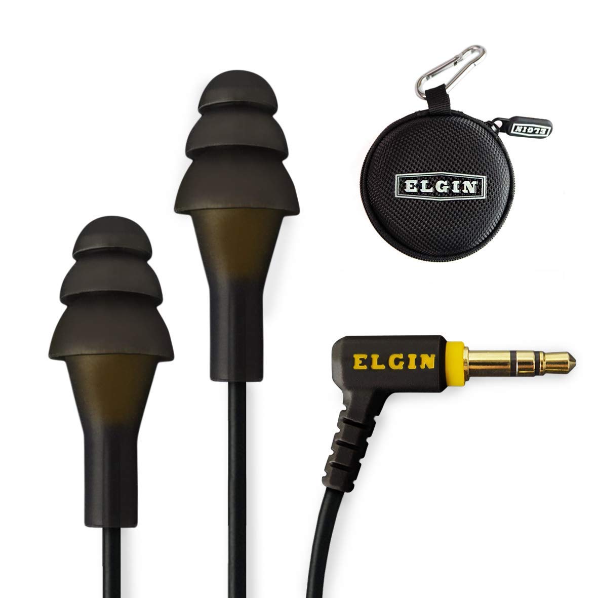 Elgin Fones de ouvido Ruckus Earplug | Fones de ouvido intra-auriculares de redução de ruído em conformidade com OSHA: Fones de ouvido com plugue de isolamento