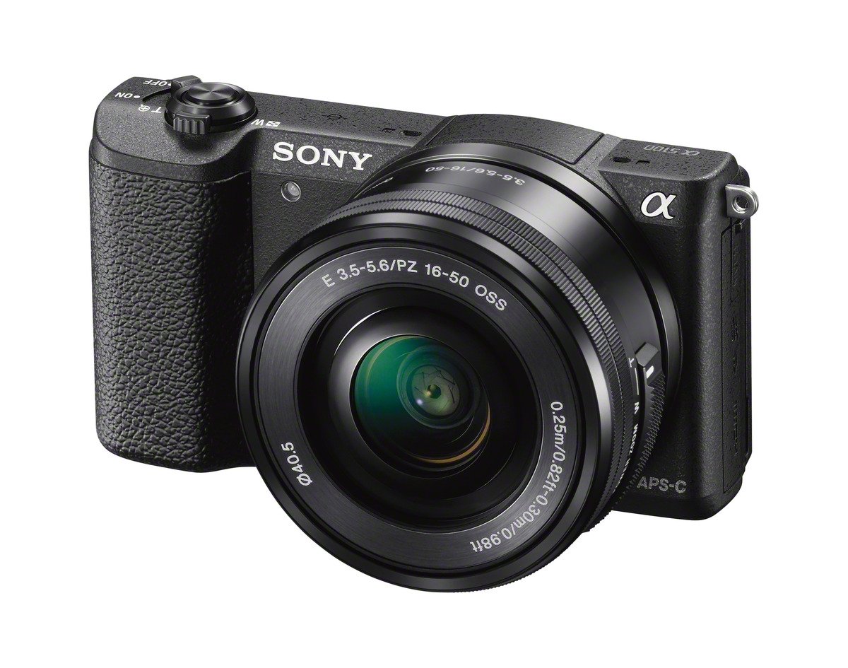 Sony Câmera digital sem espelho a5100 16-50 mm com LCD flip de 3 polegadas (preto)