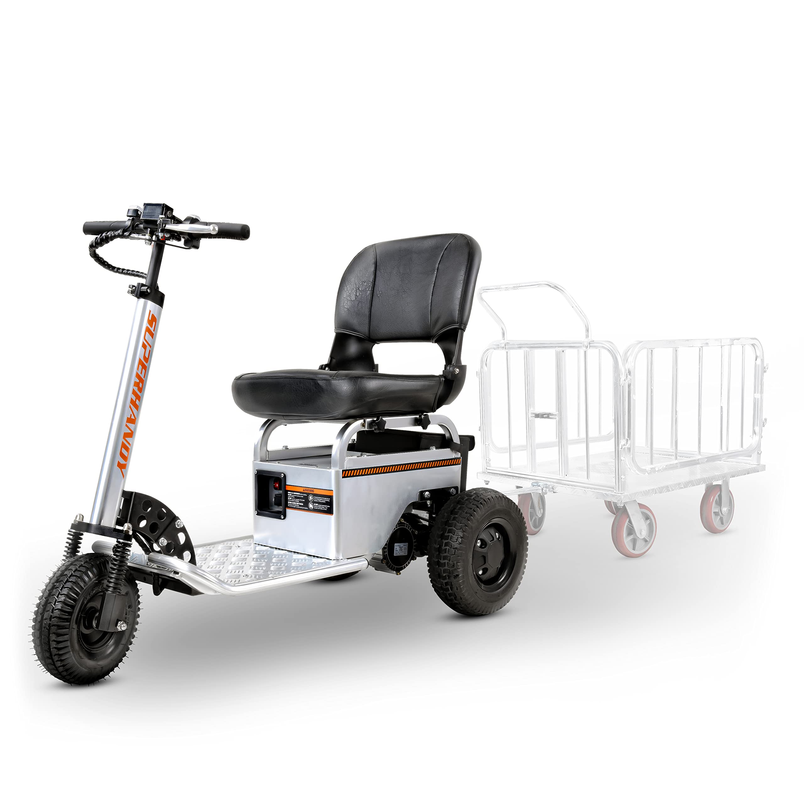 SuperHandy Electric Tugger Cart, Industrial Tow ...