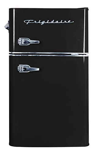 Frigidaire Geladeira retrô 2 portas com abridor de garr...