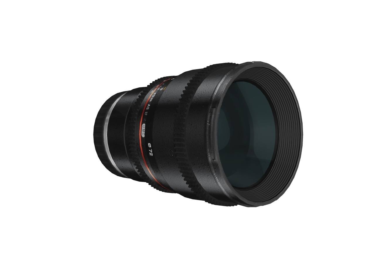 Rokinon Lente asférica CV85M-C 85mm t / 1.5 para Canon com abertura não clicada e lente fixa de compatibilidade com Follow Focus