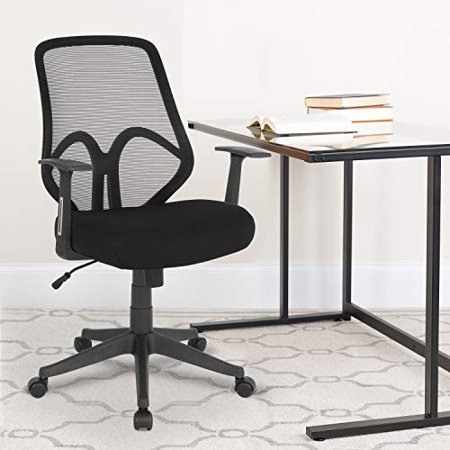 Flash Furniture Cadeira de malha marrom claro com encosto alto série Salerno-P