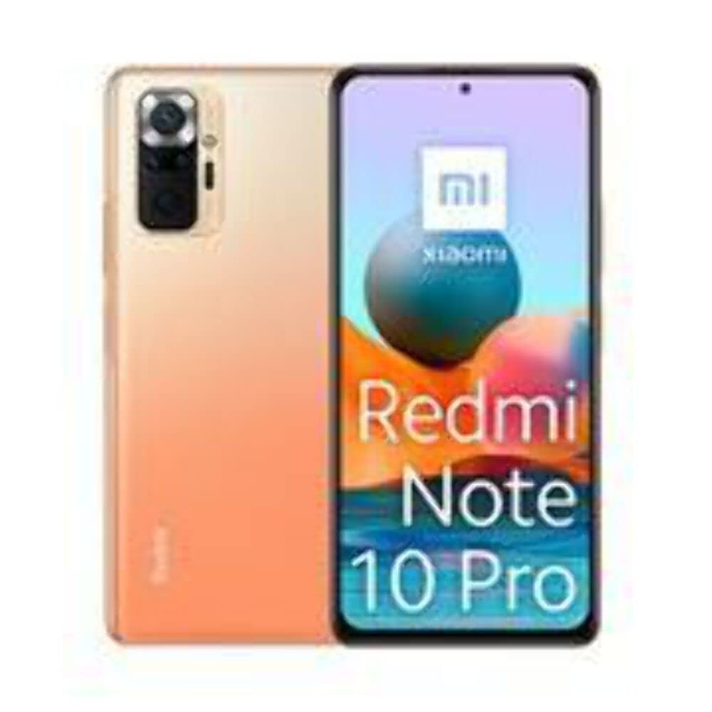 Xiaomi Redmi Note 10 Pro Dual 128GB 6GB RAM Desbloqueado de Fábrica (Somente GSM | Sem CDMA - não compatível com Verizon/Sprint) Versão Internacional - Gradient Bronze