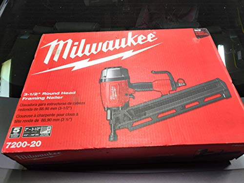 Milwaukee Pregador pneumático de cabeça redonda completa de 3-1/2 pol. 21 graus
