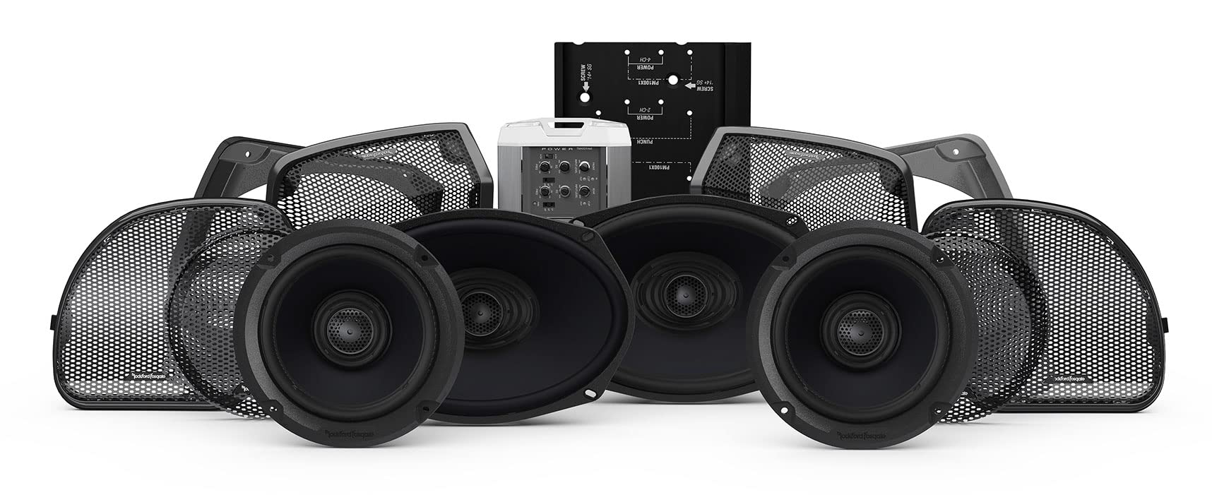 Rockford Fosgate HD14RGSG-STAGE3 Four Speakers &...