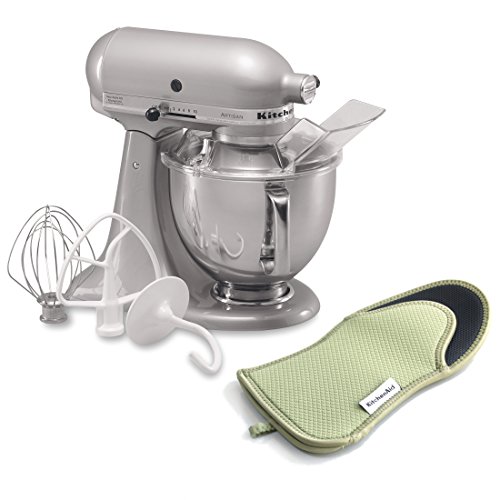 KitchenAid KSM150PSMC Artisan Series 5-Qt. Batedeira com proteção contra derramamento - Cromo metálico