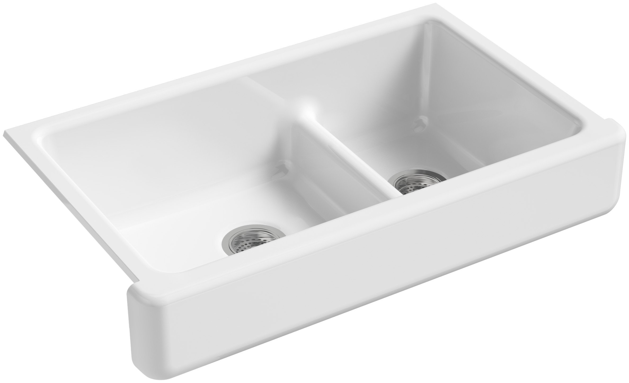 KOHLER K-6426-0 Whitehaven Farmhouse Smart Divid...