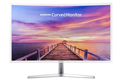 Samsung Novo monitor LCD TFT LED com tela curva de 32 Full HD e branco brilhante MagicBright FreeSync Tecnologia Eco Saving Plus Eye Saver VGA HDMI
