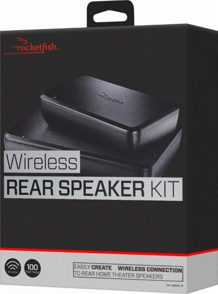 Rocketfish Kit de alto-falantes traseiros para home theater sem fio - Modelo: RF-WRSK18