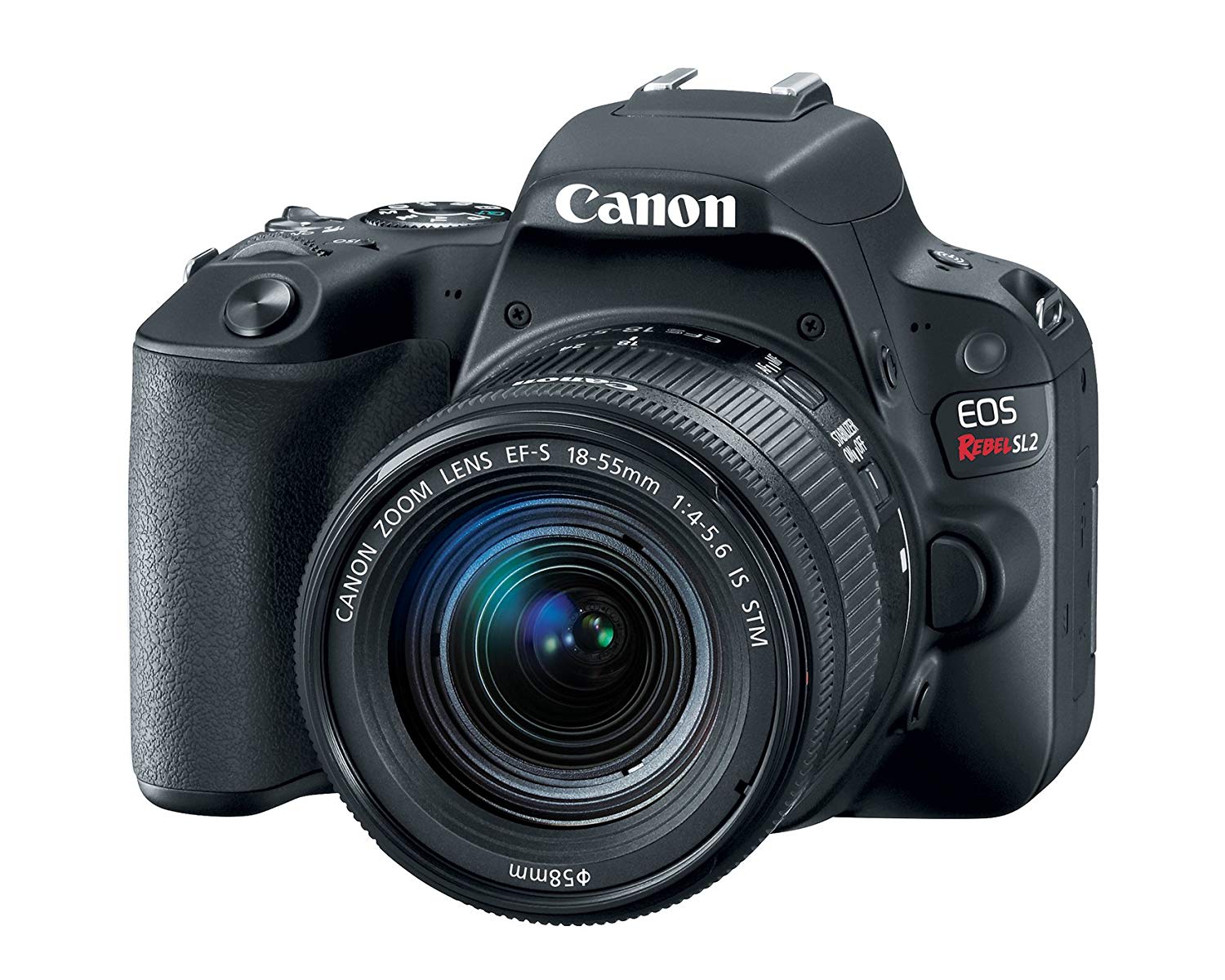 Canon Câmera DSLR EOS Rebel SL2 com lente EF-S 18-55 mm STM - WiFi habilitado