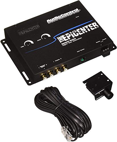 AudioControl O processador Epicenter Bass Booster Expander & Bass Restoration com controle remoto (preto)