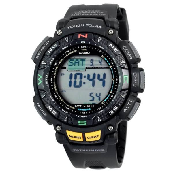Casio Relógio esportivo multifuncional de sensor triplo PAG240-1CR Pathfinder masculino