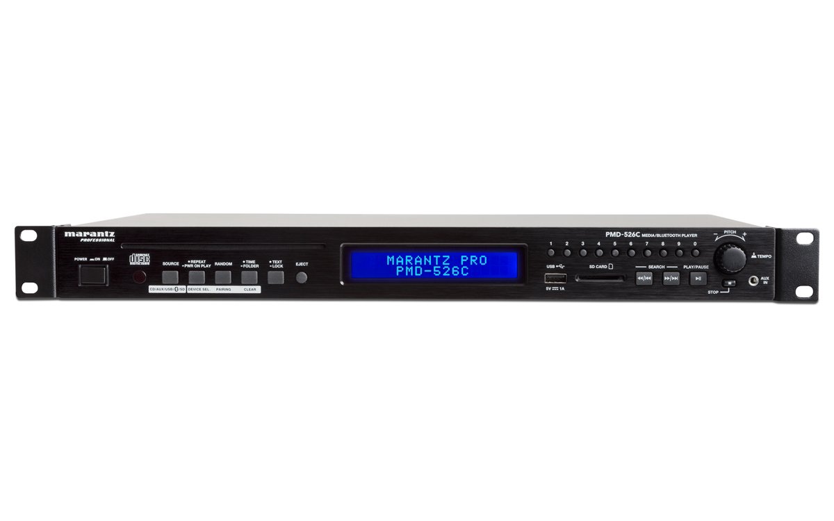 Marantz Professional PMD-526C | Leitor de CD/Mídia/Bluetooth com controle RS-232