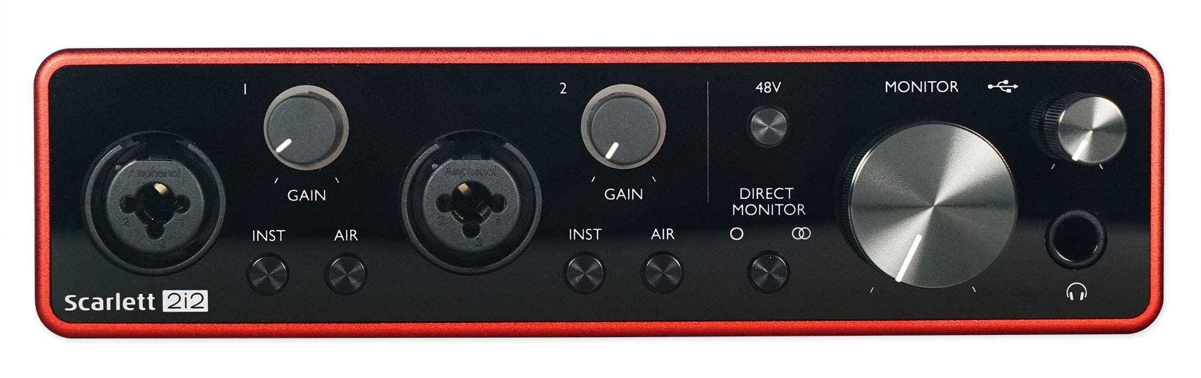 Focusrite Interface de áudio USB SCARLETT 2I2 3ª geração 192KHz com Pro Tools First