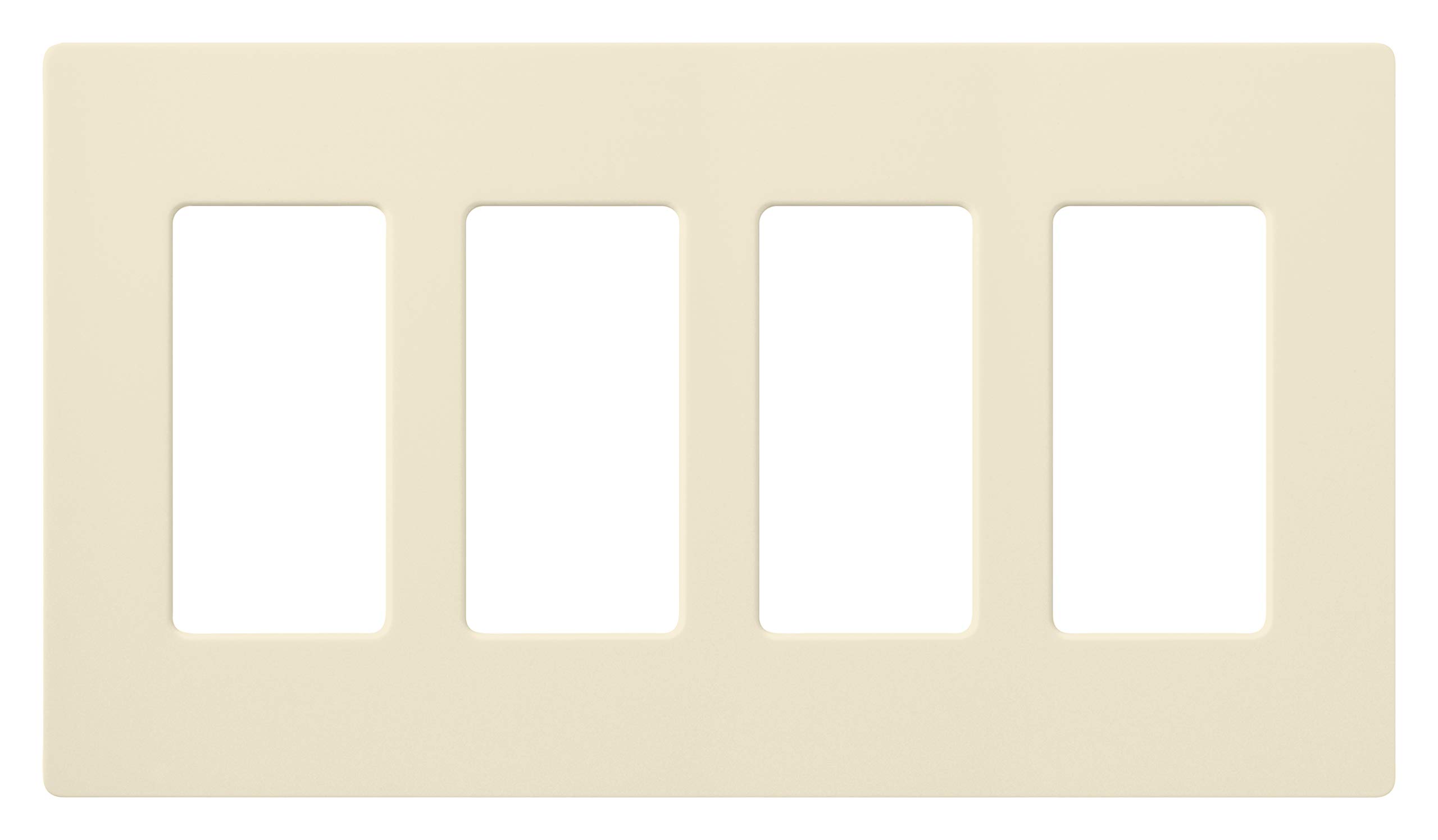 Lutron Placa de parede clara de 4 grupos