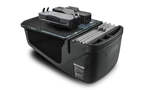 AutoExec AUE28008 Eficiência FileMaster Car Desk Acabamento de camuflagem urbana com Power Inverter de 200 Watts e suporte de impressora integrados