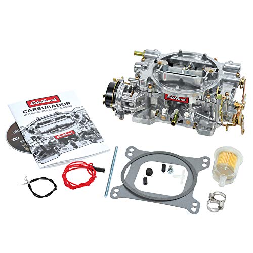 Edelbrock 1411 Performer 750 CFM Válvula de ar quadrada de 4 cilindros e afogador elétrico secundário Novo carburador