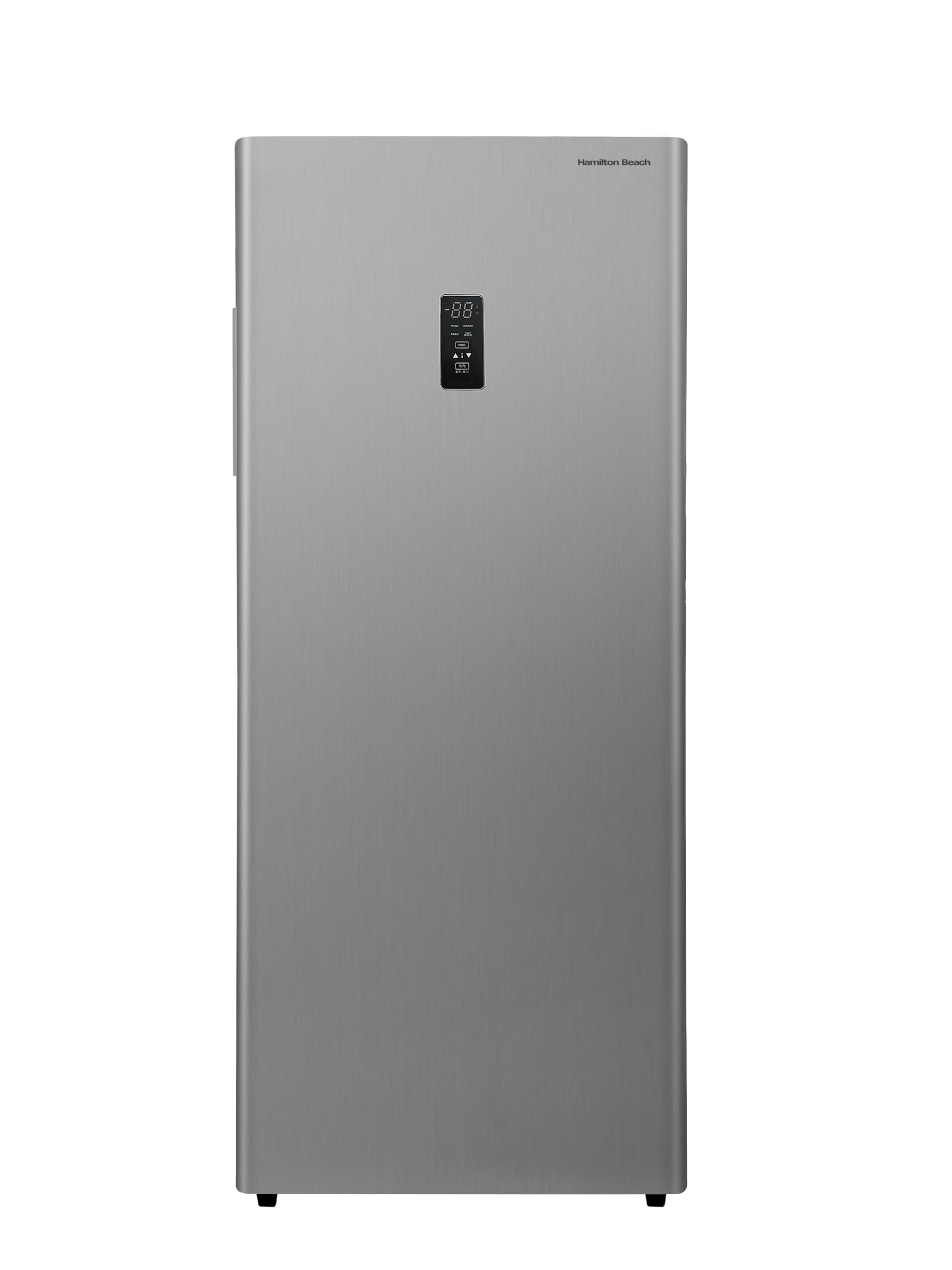 Hamilton Beach HBFRF1495 14 cu ft Upright Convertible Fridge/Freezer-Frost Free-Removable Glass Shelves-LED Interior Light, Stainless