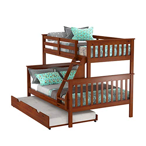 Donco Kids 122-3-TFE_503E Beliche Mission withTrundle Twin / Full / Twin Light Espresso
