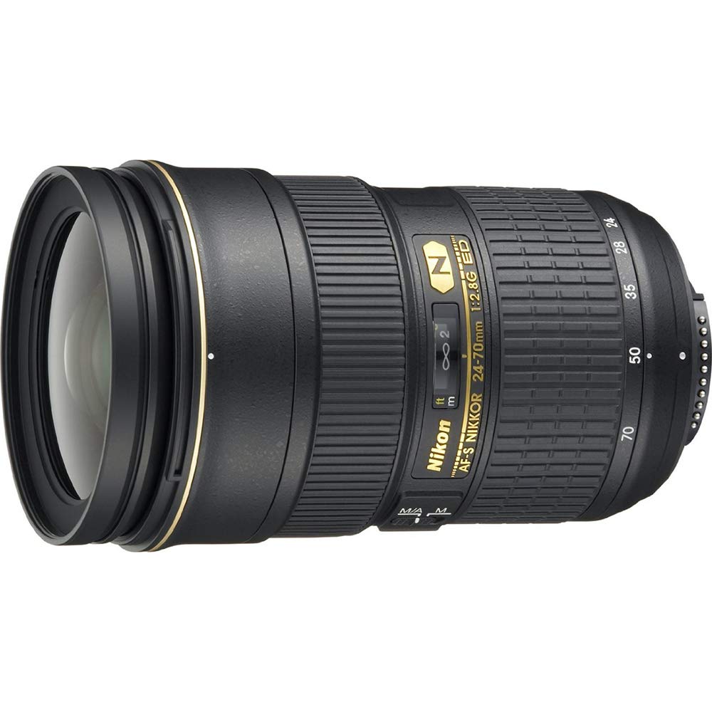 Nikon Lente zoom grande angular Nikkor com foco automático 24-70 mm f / 2.8G ED (recondicionada certificada)