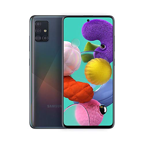 Samsung Galaxy A51 A515F 128GB DUOS GSM desbloqueado com câmera quádrupla 48 MP + 12 MP + 5 MP + 5 MP (variante internacional/LTE compatível com os EUA) - Prism Crush Black