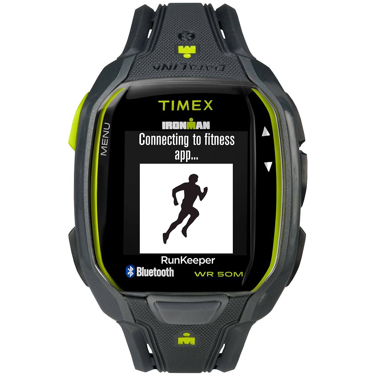 Timex Corporation (Sports) Relógio Timex TW5K84500 Ironman Run x50 + Carvão / Lima Resina Masculino
