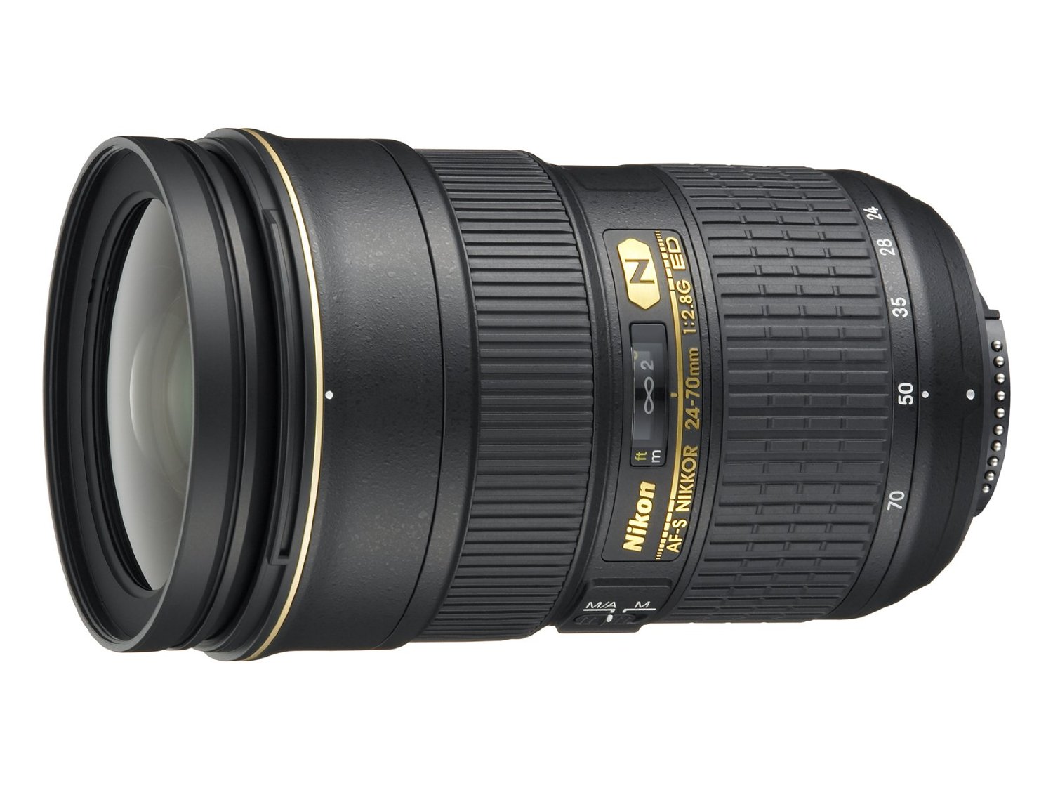 Nikon Lente zoom AF-S FX NIKKOR 24-70mm f / 2.8G ED com foco automático para câmeras DSLR
