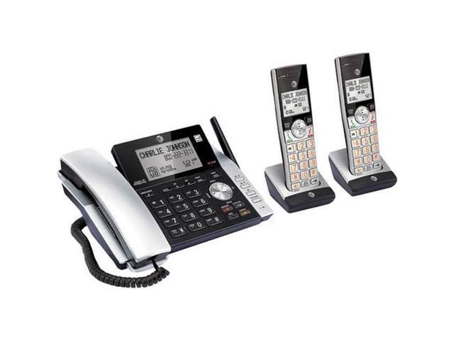 AT&T CL84215 DECT 6.0 Expandable Cordless Phone System ...