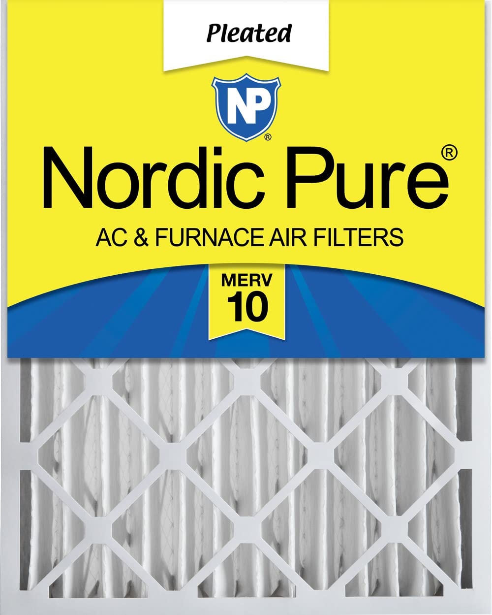 Nordic Pure 16x20x4 MERV 10 Forno AC plissado