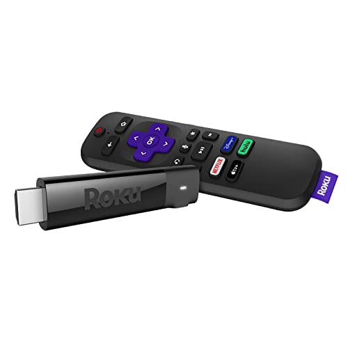 Roku Streaming Stick+ | Dispositivo de streaming HD/4K/HDR com controle remoto de voz e sem fio de longo alcance com controles de TV