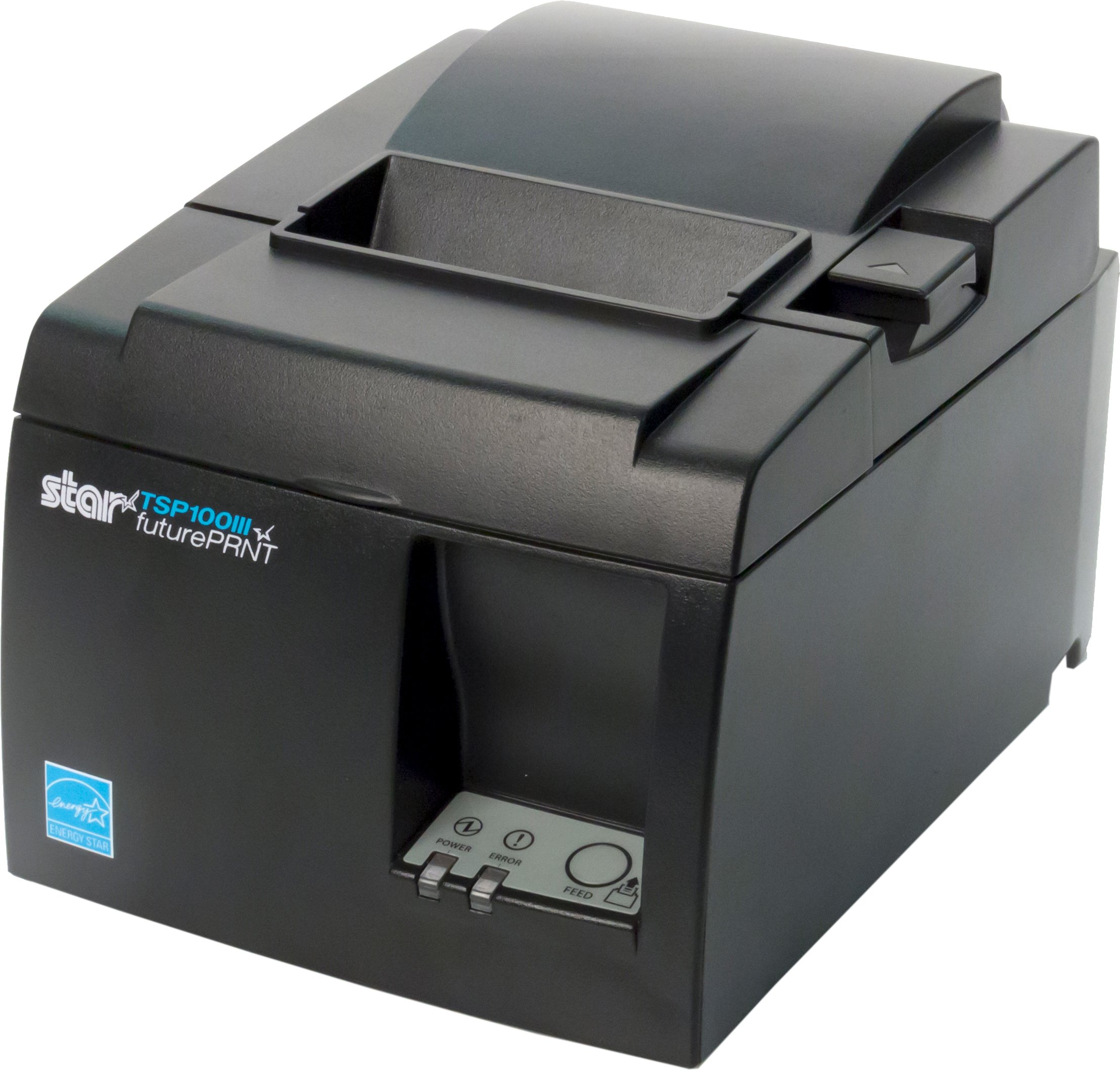 Star Micronics TSP143IIILAN Ethernet (LAN) impressora térmica de recibos com cortador automático e fonte de alimentação interna - cinza