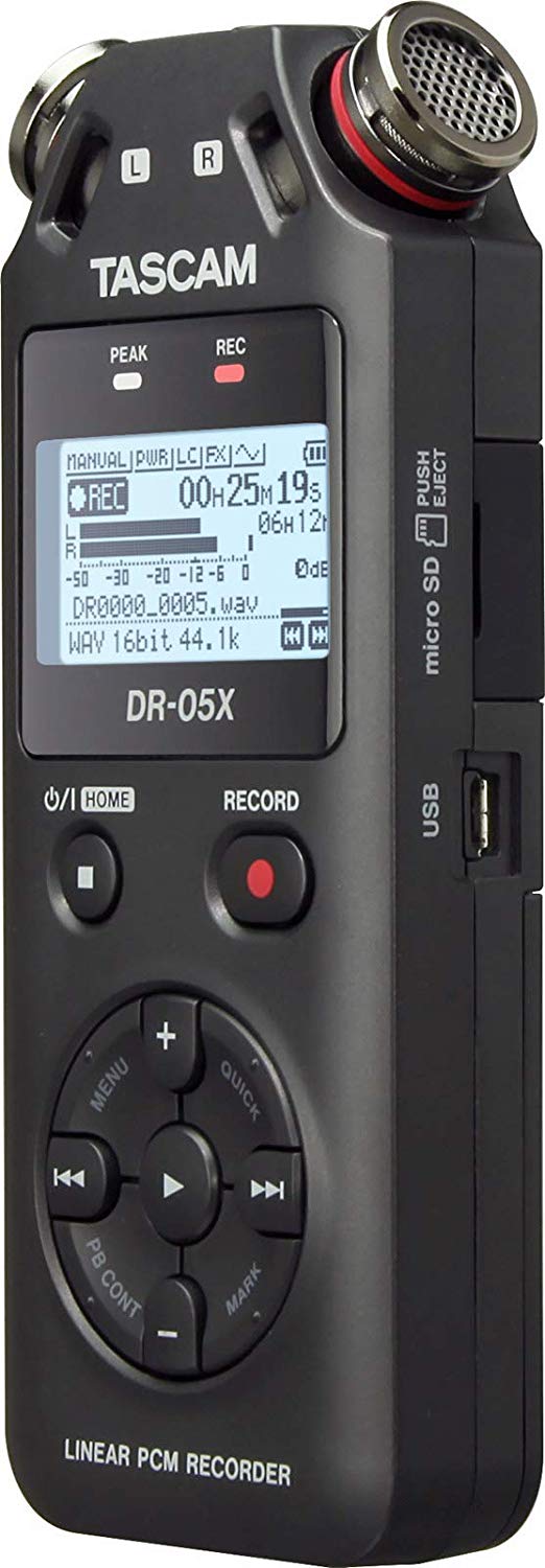 Tascam Gravador de áudio portátil  DR-05X