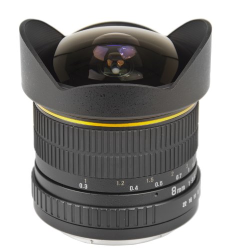Bower Camera Lente olho-de-peixe Bower SLY358C ultra grande angular 8 mm f / 3.5 para Canon
