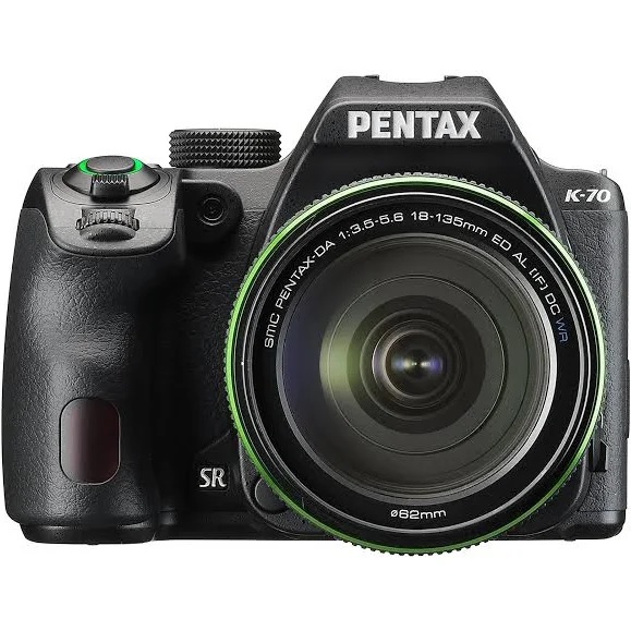 Pentax Câmera digital SLR  K-70 para todos os climas Wi-Fi e lente AL WR de 18-55 mm
