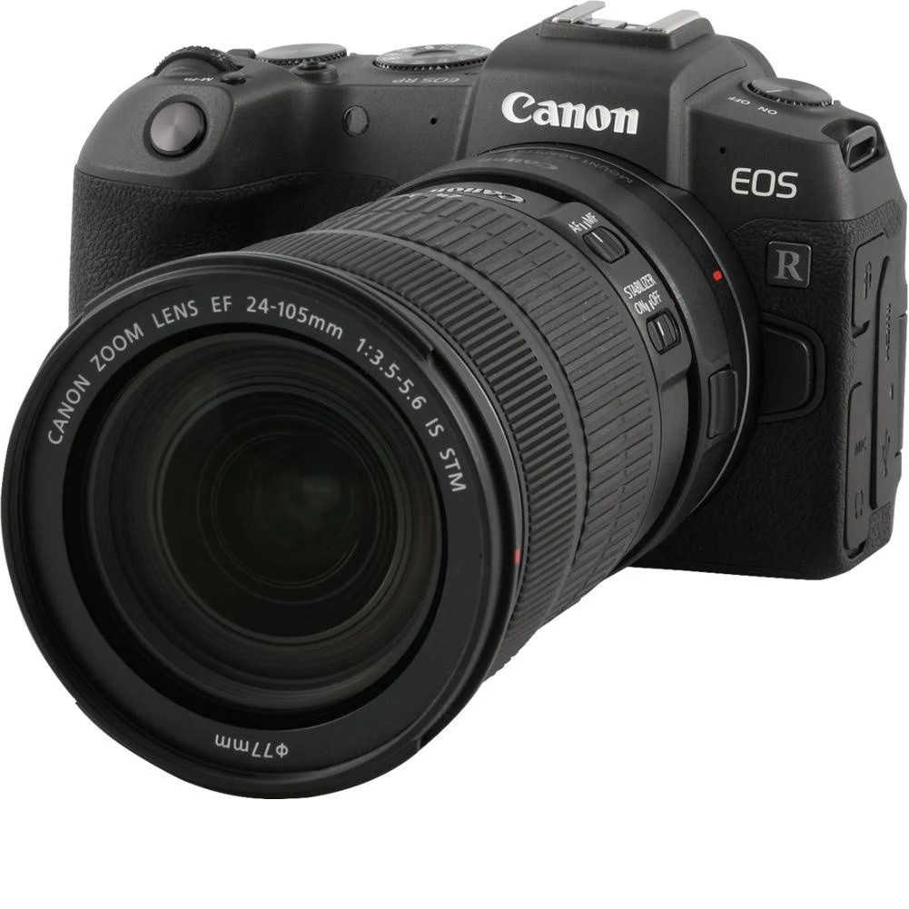 Canon USA Câmera sem espelho Canon EOS RP com lente EF 24-105 mm f / 3.5-5.6 IS STM e adaptador EF-EOS R