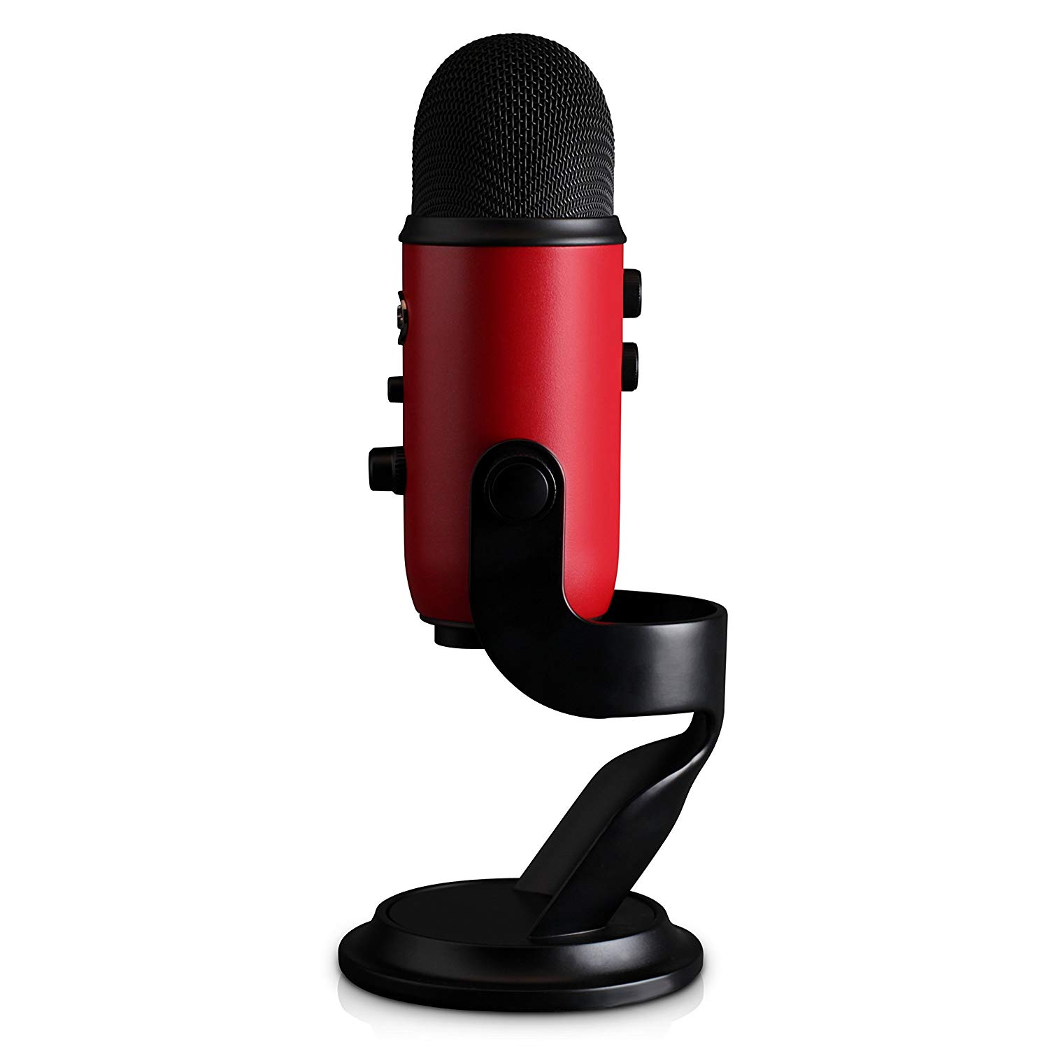 Blue Microfone azul Yeti USB Microfone (vermelho acetinado)